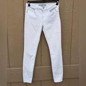 Women Leggings White skinny-cut jeans from the Express Sz 4